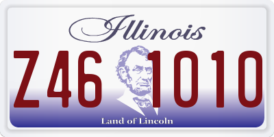 IL license plate Z461010