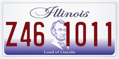 IL license plate Z461011