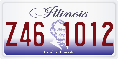 IL license plate Z461012