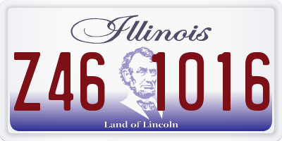 IL license plate Z461016
