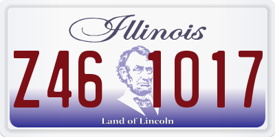 IL license plate Z461017