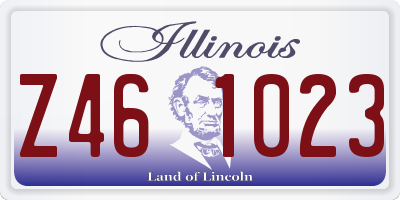 IL license plate Z461023