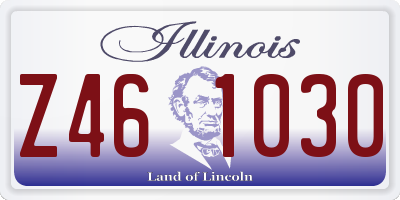 IL license plate Z461030