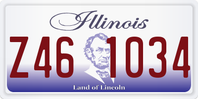 IL license plate Z461034