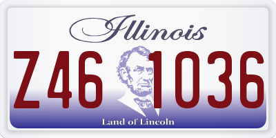 IL license plate Z461036
