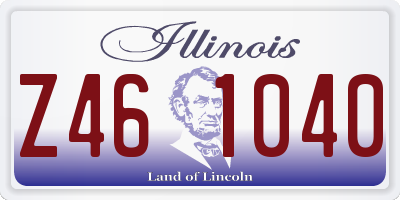 IL license plate Z461040