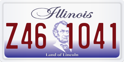 IL license plate Z461041
