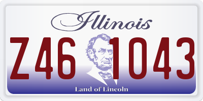 IL license plate Z461043