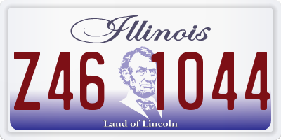 IL license plate Z461044