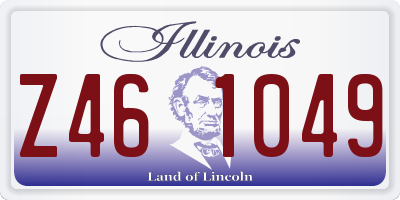 IL license plate Z461049