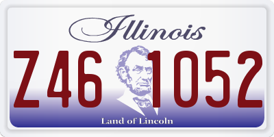 IL license plate Z461052