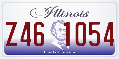 IL license plate Z461054