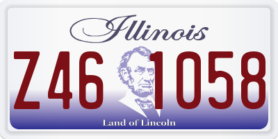 IL license plate Z461058
