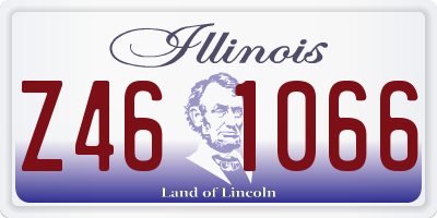 IL license plate Z461066
