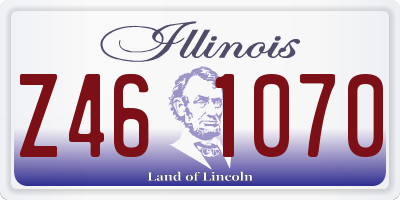 IL license plate Z461070