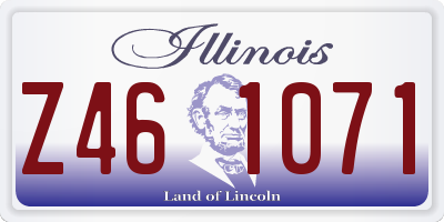 IL license plate Z461071