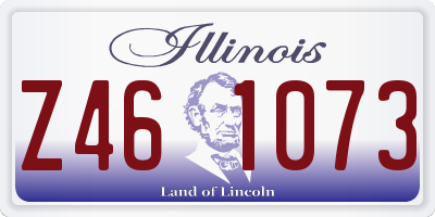 IL license plate Z461073