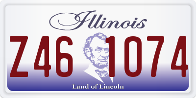 IL license plate Z461074