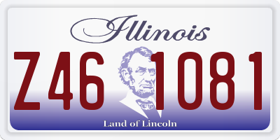 IL license plate Z461081