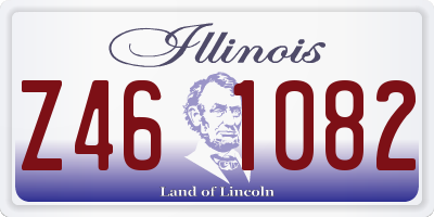 IL license plate Z461082
