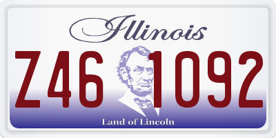 IL license plate Z461092