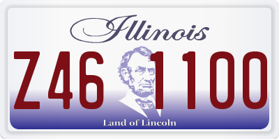 IL license plate Z461100