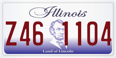 IL license plate Z461104