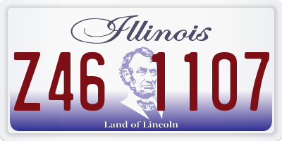 IL license plate Z461107