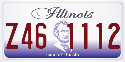 IL license plate Z461112