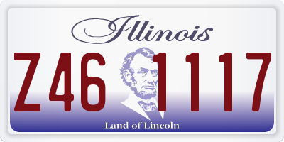 IL license plate Z461117