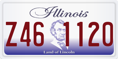 IL license plate Z461120