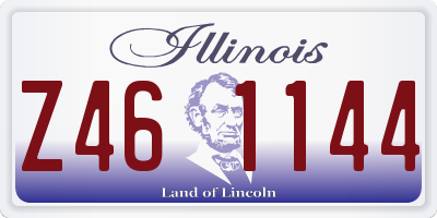 IL license plate Z461144