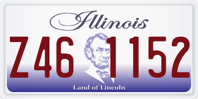IL license plate Z461152