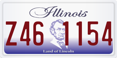 IL license plate Z461154