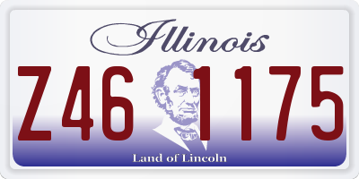 IL license plate Z461175