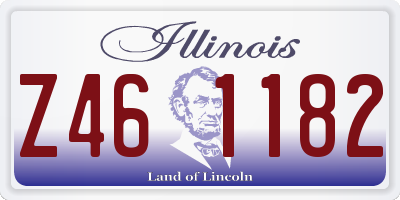IL license plate Z461182