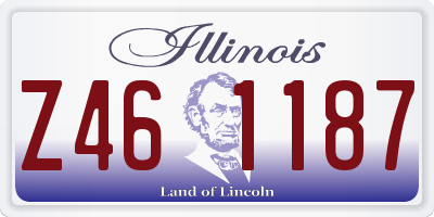 IL license plate Z461187