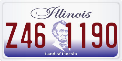 IL license plate Z461190