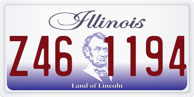 IL license plate Z461194