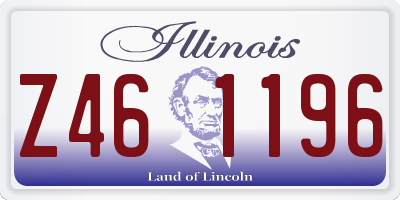 IL license plate Z461196