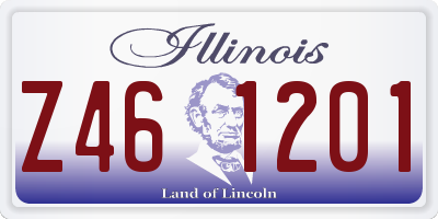 IL license plate Z461201