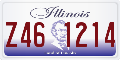 IL license plate Z461214