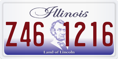 IL license plate Z461216
