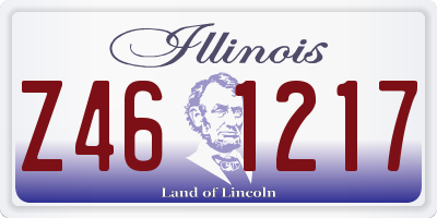 IL license plate Z461217