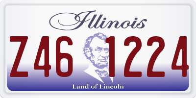 IL license plate Z461224