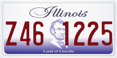 IL license plate Z461225