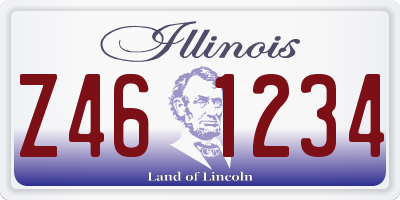 IL license plate Z461234