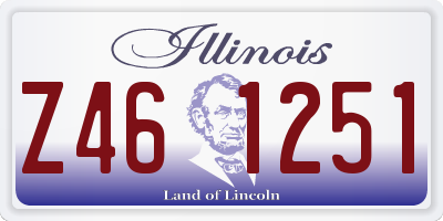 IL license plate Z461251