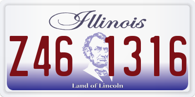 IL license plate Z461316