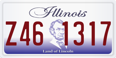 IL license plate Z461317
